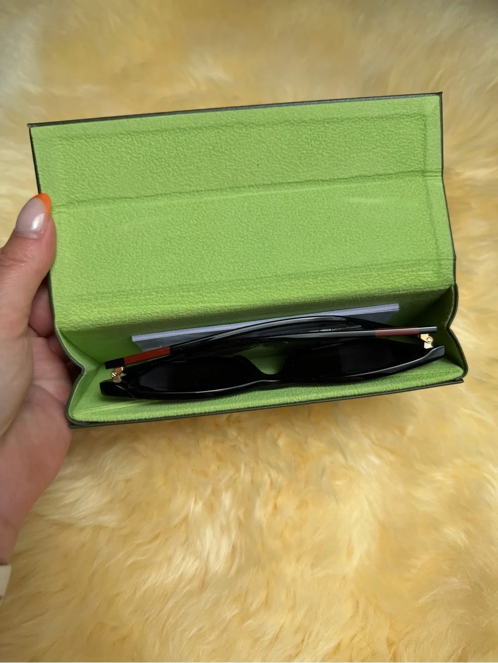 Longchamp Black Cat-Eye Sunglasses with Brown Gradient Lenses